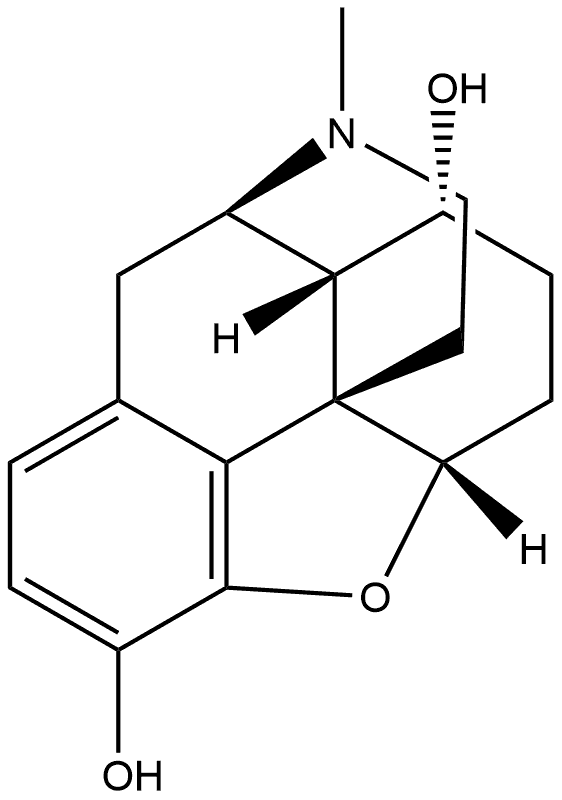 4,5α-Epoxy-17-methylmorphinan-3,8β-diol Structure