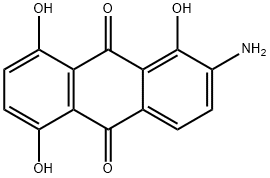 9,10-Anthracenedione, 2-amino-1,5,8-trihydroxy- 化学構造式