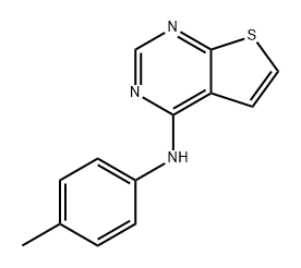 Thieno[2,3-d]pyrimidin-4-amine, N-(4-methylphenyl)- Structure