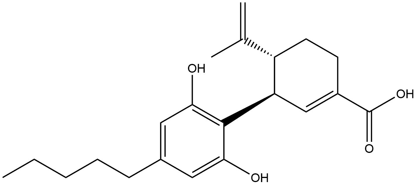 (-)-7-Carboxycannabidiol Struktur