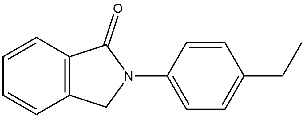 2-(4-ethylphenyl)-1-isoindolinone 结构式