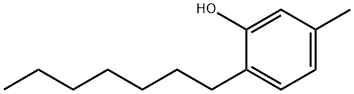 Phenol, 2-heptyl-5-methyl- Structure