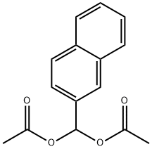 Methanediol, 1-(2-naphthalenyl)-, 1,1-diacetate 化学構造式