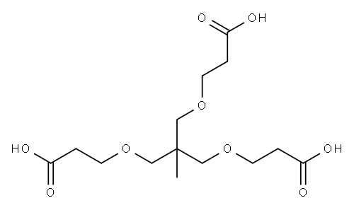 Propanoic acid, 3,3'-[[2-[(2-carboxyethoxy)methyl]-2-methyl-1,3-propanediyl]bis(oxy)]bis- Structure