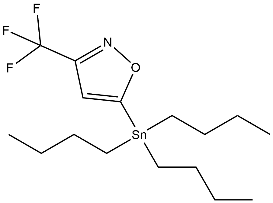 5-(TRIBUTYLSTANNYL)-3-(TRIFLUOROMETHYL)-1,2-OXAZOLE, 640290-79-5, 结构式
