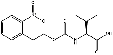 L-Valine, N-[[2-(2-nitrophenyl)propoxy]carbonyl]- Struktur