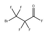 Propanoyl fluoride, 3-bromo-2,2,3,3-tetrafluoro- Structure