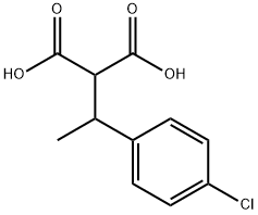 Propanedioic acid, 2-[1-(4-chlorophenyl)ethyl]- Structure