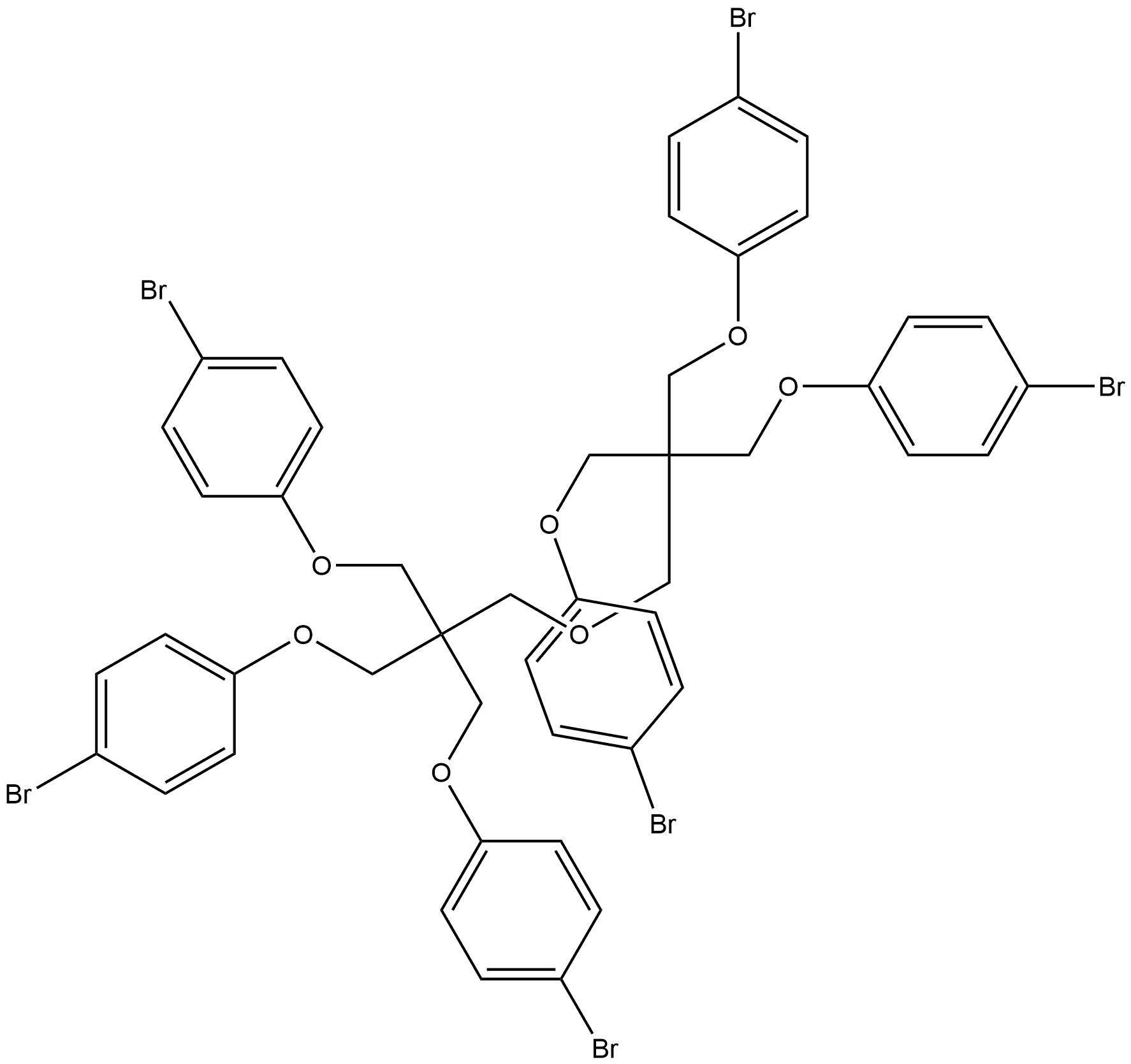 1,1'-oxybis[3-(4-bromophenoxy)-2,2-bis[(4-bromophenoxy)methyl]]propane Structure