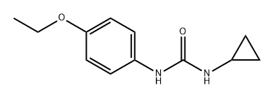 Urea, N-cyclopropyl-N'-(4-ethoxyphenyl)- Structure