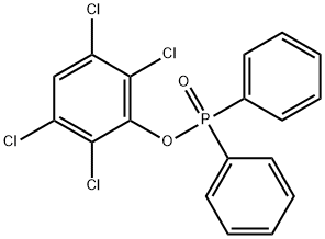Phosphinic acid, diphenyl-, 2,3,5,6-tetrachlorophenyl ester (9CI) 结构式