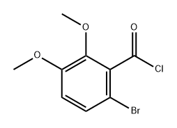 Benzoyl chloride, 6-bromo-2,3-dimethoxy- Structure
