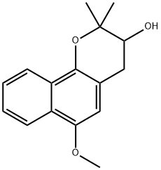 2H-Naphtho[1,2-b]pyran-3-ol, 3,4-dihydro-6-methoxy-2,2-dimethyl-