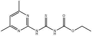 Carbamic acid, N-[[(4,6-dimethyl-2-pyrimidinyl)amino]thioxomethyl]-, ethyl ester