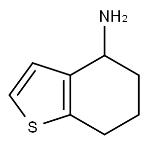 Benzo[b]thiophen-4-amine, 4,5,6,7-tetrahydro-, (-)- Structure
