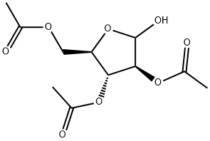 D-Arabinofuranose, 2,3,5-triacetate Structure