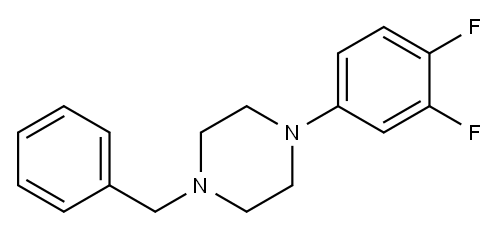 Piperazine, 1-(3,4-difluorophenyl)-4-(phenylmethyl)-