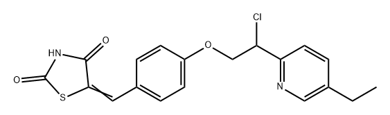 2,4-Thiazolidinedione, 5-[[4-[2-chloro-2-(5-ethyl-2-pyridinyl)ethoxy]phenyl]methylene]-