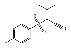 Butanenitrile, 3-methyl-2-[(4-methylphenyl)sulfonyl]- Structure