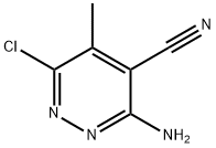 3-氨基-6-氯-5-甲基哒嗪-4-腈, 64882-64-0, 结构式