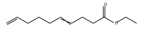 4,9-Decadienoic acid ethyl ester Structure