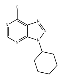3H-1,2,3-Triazolo[4,5-d]pyrimidine, 7-chloro-3-cyclohexyl- Structure