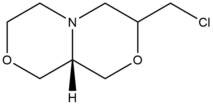 1H-[1,4]Oxazino[3,4-c][1,4]oxazine,3-(chloromethyl)hexahydro-,(9aS)- Structure
