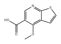 Thieno[2,3-b]pyridine-5-carboxylic acid, 4-methoxy-,65076-10-0,结构式