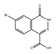 1-Phthalazinecarboxylic acid, 6-bromo-3,4-dihydro-4-oxo- Struktur