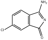 1H-Isoindol-1-one, 3-amino-6-chloro- 结构式