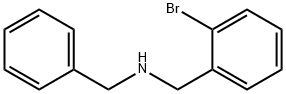 N-苄基-1-(2-溴苯基)甲胺 结构式