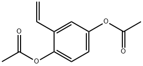 1,4-Benzenediol, 2-ethenyl-, 1,4-diacetate Structure