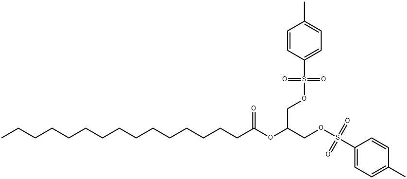 Hexadecanoic acid, 2-[[(4-methylphenyl)sulfonyl]oxy]-1-[[[(4-methylphenyl)sulfonyl]oxy]methyl]ethyl ester