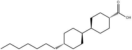 [1,1'-Bicyclohexyl]-4-carboxylic acid, 4'-heptyl-, [trans(trans)]- (9CI) Struktur