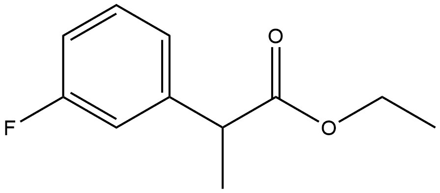 Benzeneacetic acid, 3-fluoro-α-methyl-, ethyl ester,65487-30-1,结构式