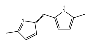 1H-Pyrrole, 2-methyl-5-[(5-methyl-2H-pyrrol-2-ylidene)methyl]- Structure
