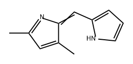 1H-Pyrrole, 2-[(3,5-dimethyl-2H-pyrrol-2-ylidene)methyl]- Structure