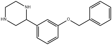 Piperazine, 2-?[3-?(phenylmethoxy)?phenyl]?- 结构式