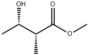 Butanoic acid, 3-hydroxy-2-methyl-, methyl ester, (2R,3S)- 结构式