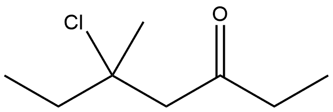 3-Heptanone, 5-chloro-5-methyl- Struktur