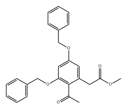 Benzeneacetic acid, 2-acetyl-3,5-bis(phenylmethoxy)-, methyl ester