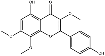 4H-1-Benzopyran-4-one, 5-hydroxy-2-(4-hydroxyphenyl)-3,7,8-trimethoxy-|