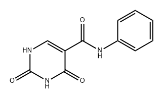 5-Pyrimidinecarboxamide, 1,2,3,4-tetrahydro-2,4-dioxo-N-phenyl- Struktur