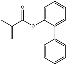 2-Propenoic acid, 2-methyl-, [1,1'-biphenyl]-2-yl ester Struktur