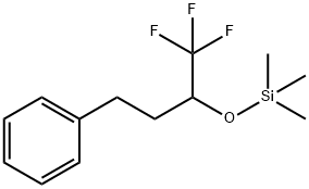 Benzene, [4,4,4-trifluoro-3-[(trimethylsilyl)oxy]butyl]- Structure