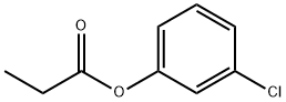 Propanoic acid, 3-chlorophenyl ester 结构式