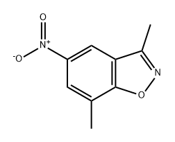 1,2-Benzisoxazole, 3,7-dimethyl-5-nitro- Structure