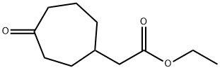 Cycloheptaneacetic acid, 4-oxo-, ethyl ester 结构式