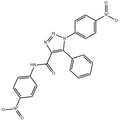 1H-1,2,3-Triazole-4-carboxamide, N,1-bis(4-nitrophenyl)-5-phenyl- Struktur