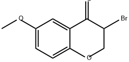 3-BROMO-6-METHOXYCHROMAN-4-ONE, 66125-08-4, 结构式
